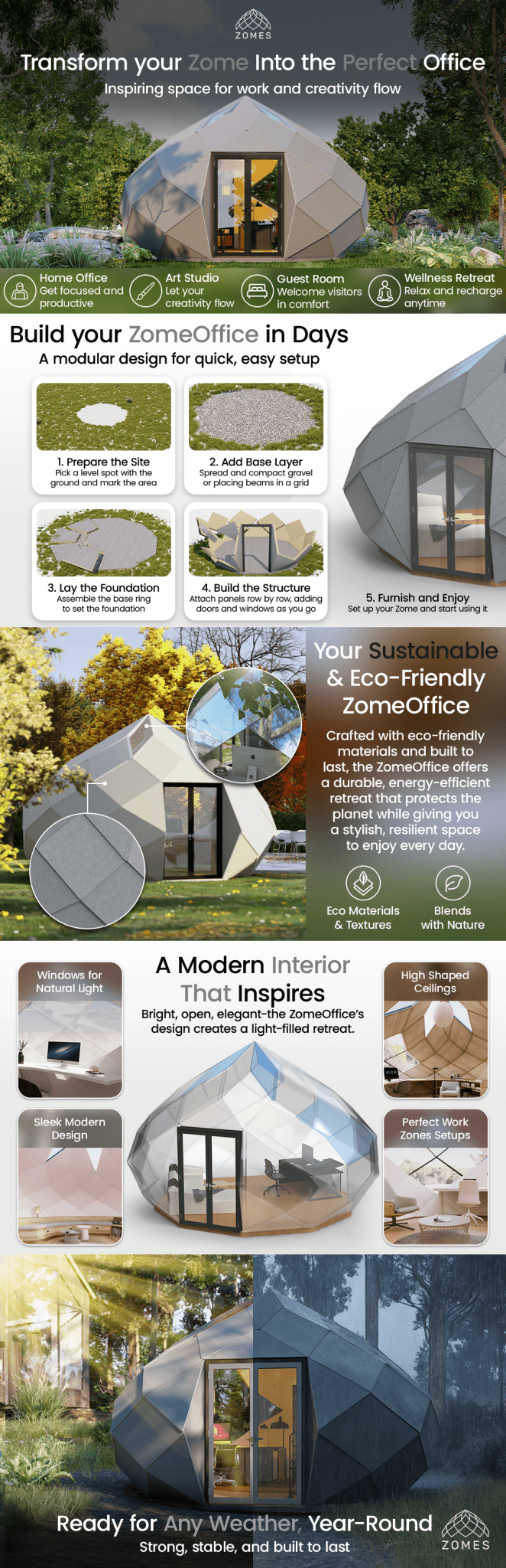 Patio Elegance Zomes Office - Home Outpost Supply