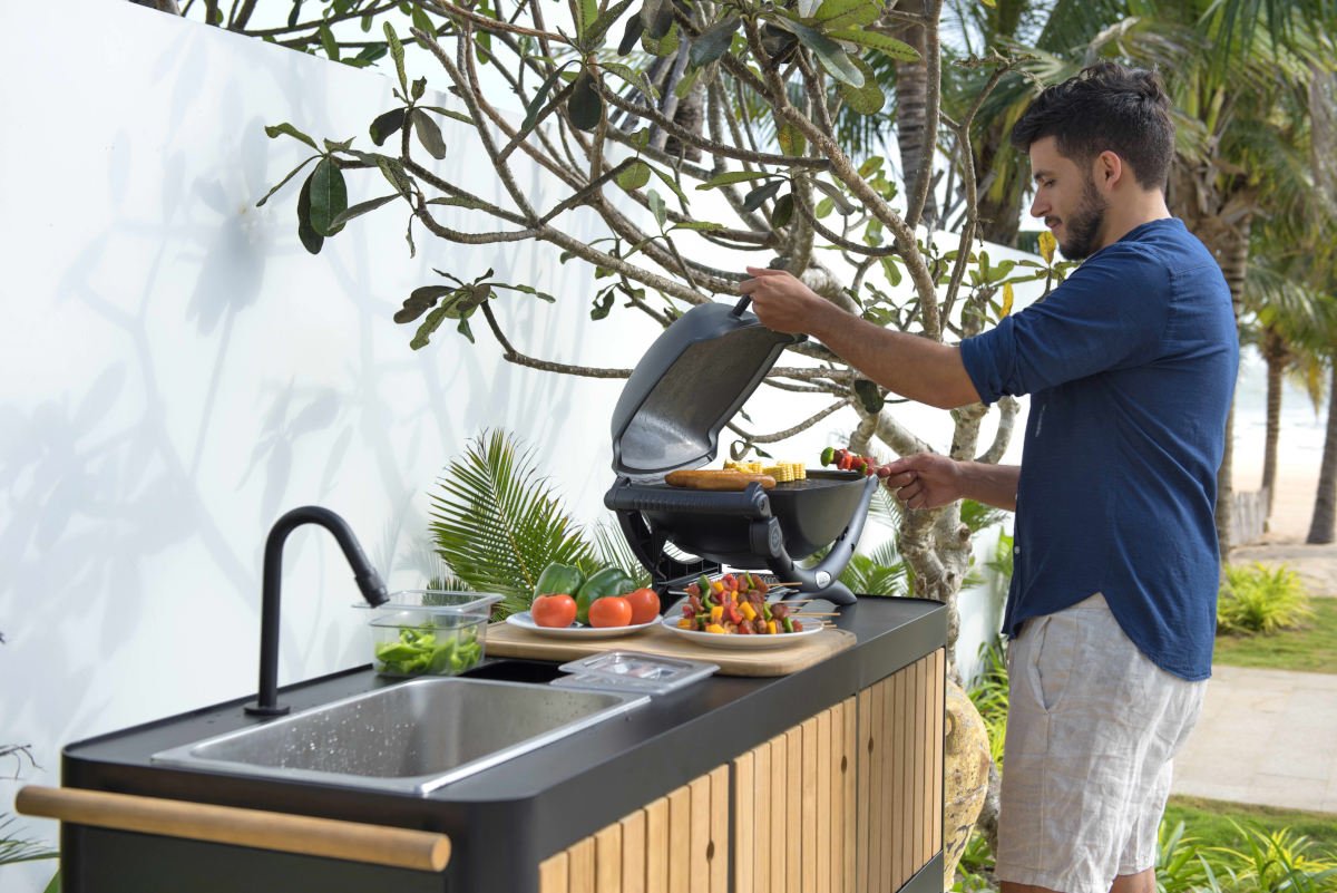 Portals Dark Outdoor Kitchen - Home Outpost Supply