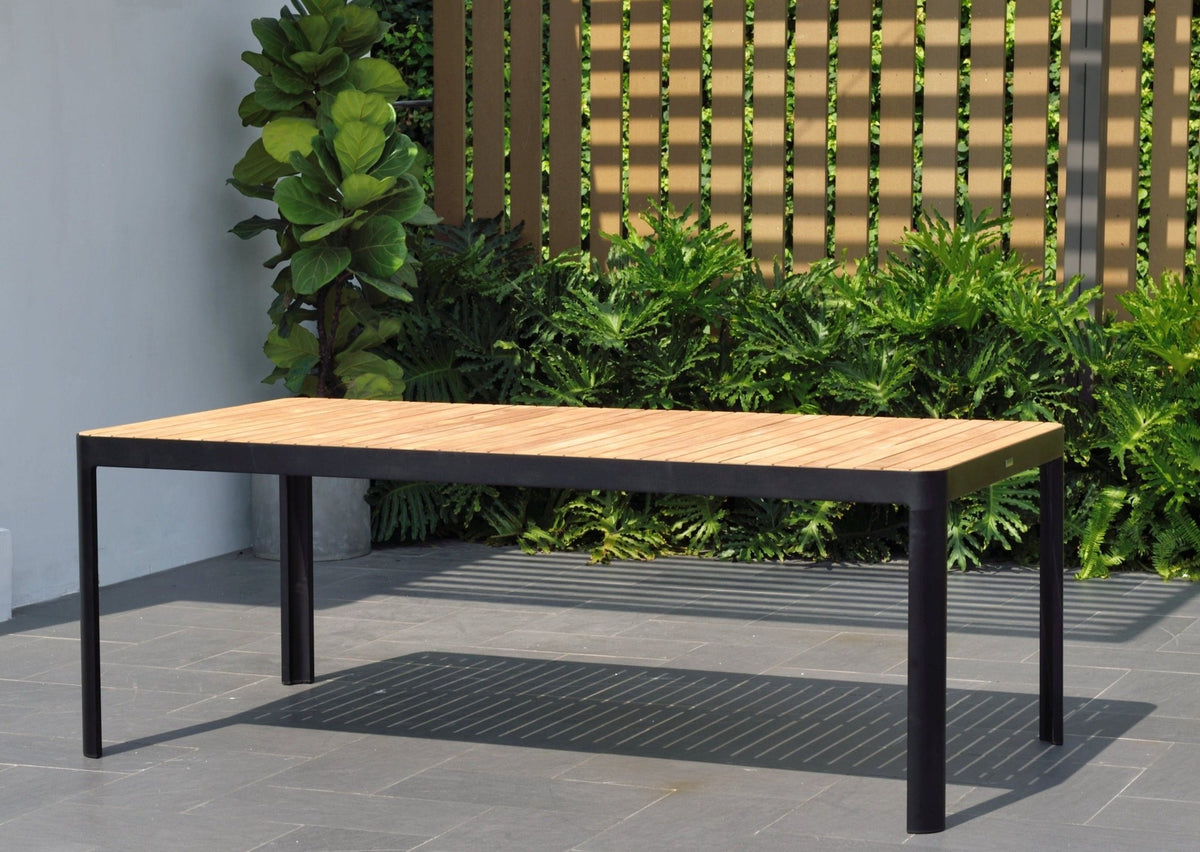 Portals Dark Rectangular Dining Table - Home Outpost Supply