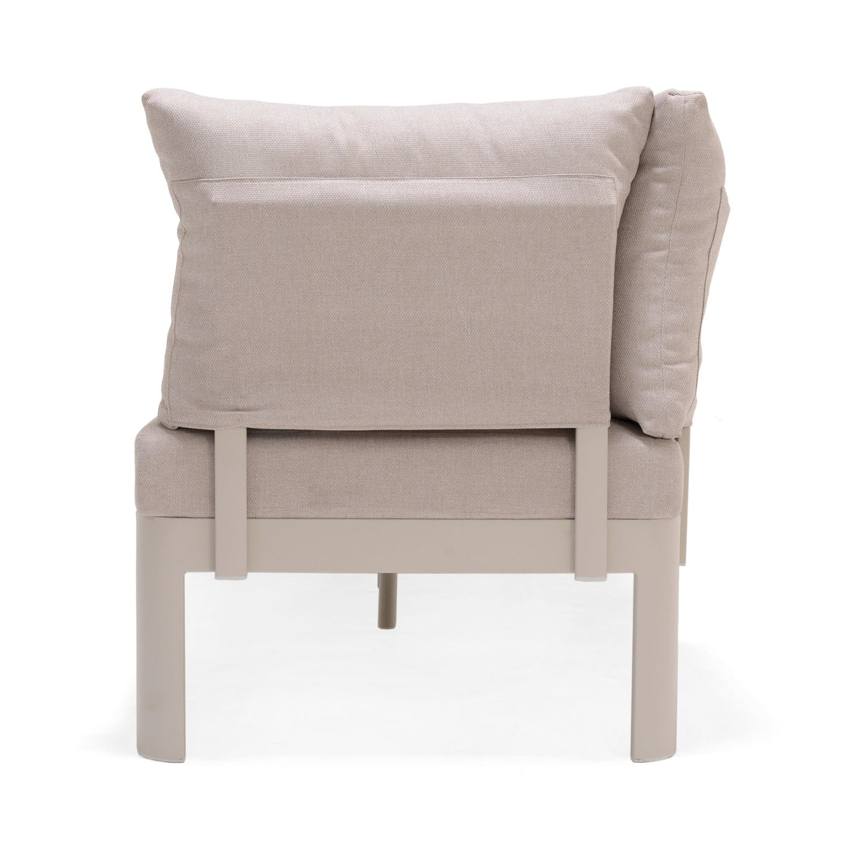 Portals Teak and Aluminum Modular Sofa 3pc Set - Home Outpost Supply