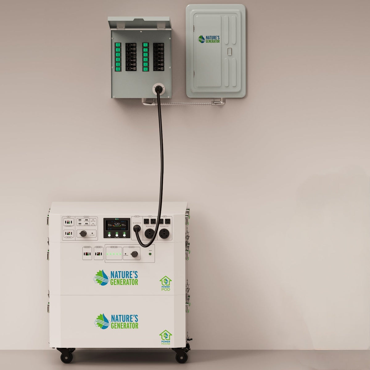 Powerhouse V2 Solar Generator and Transfer Switch - Home Outpost Supply