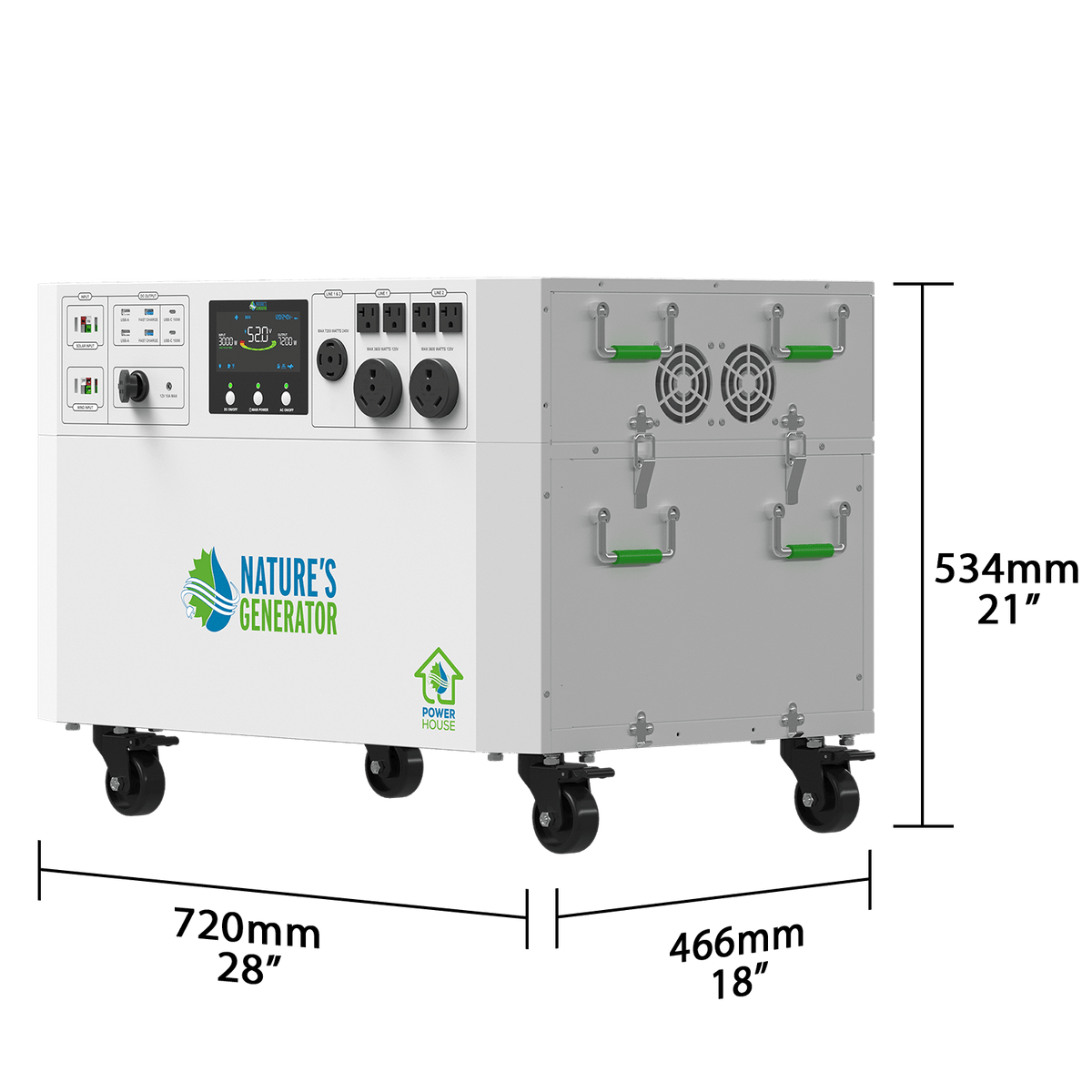 Powerhouse V2 Solar Generator and Transfer Switch - Home Outpost Supply
