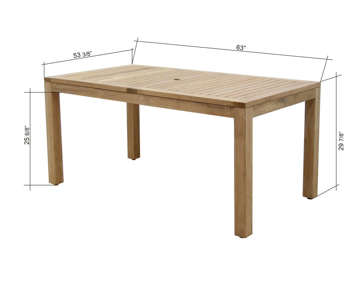 Rinjani Rectangular Teak Table - Home Outpost Supply