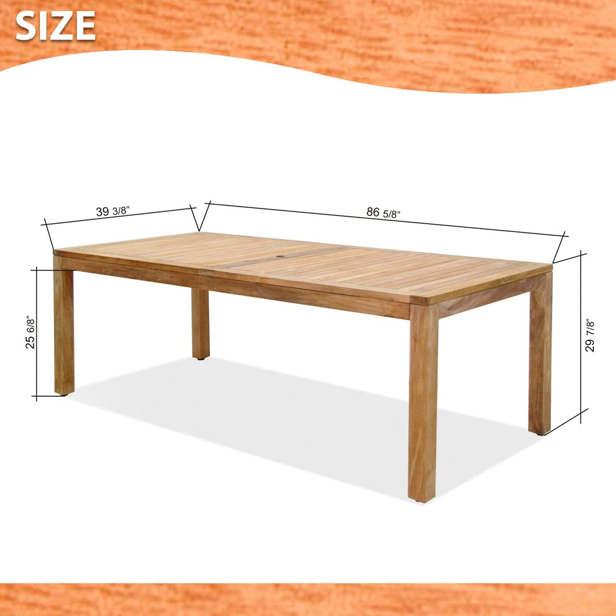 Rinjani Rectangular Teak Table and Fortuna Armchair Dining Set - Home Outpost Supply