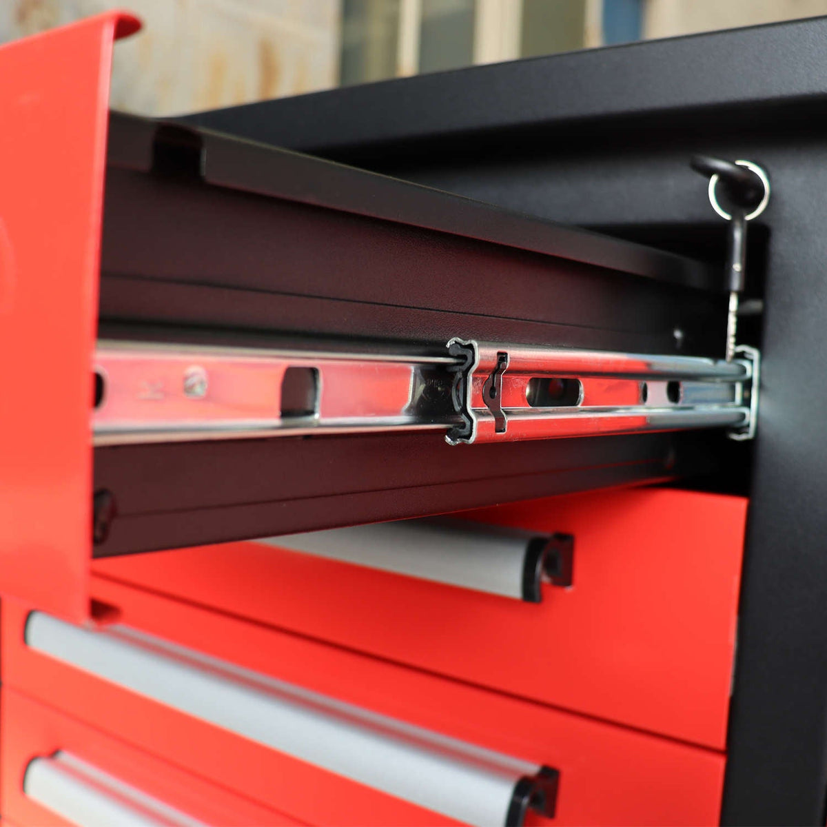 10ft Heavy-Duty Workbench Storage Cabinet with 35 Drawers