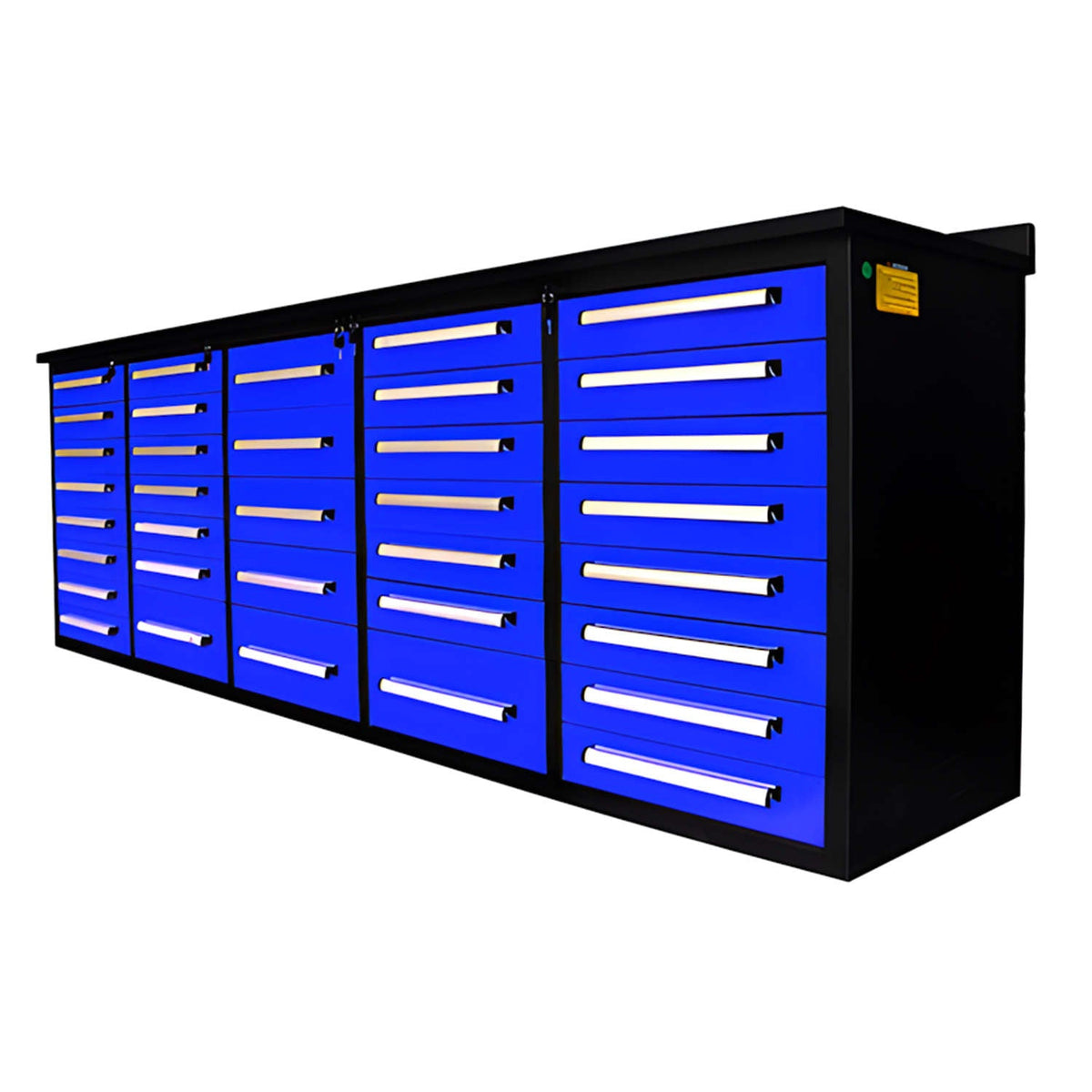 10ft Heavy-Duty Workbench Storage Cabinet with 35 Drawers
