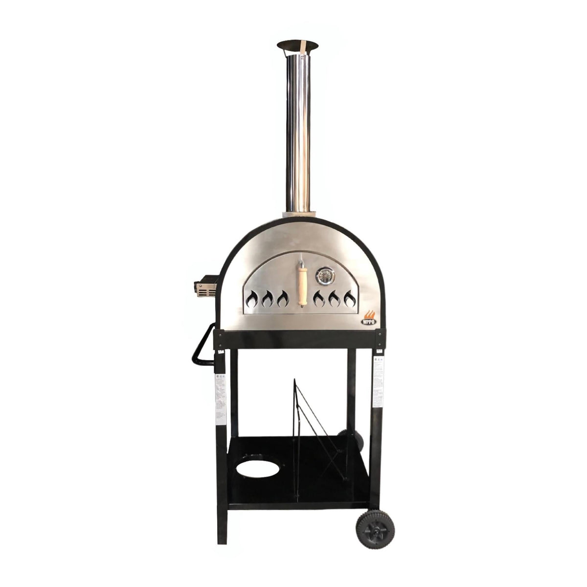 Traditional 25" Dual Fueled Pizza Oven With Gas Attachment- Wood and Gas Powered - Home Outpost Supply