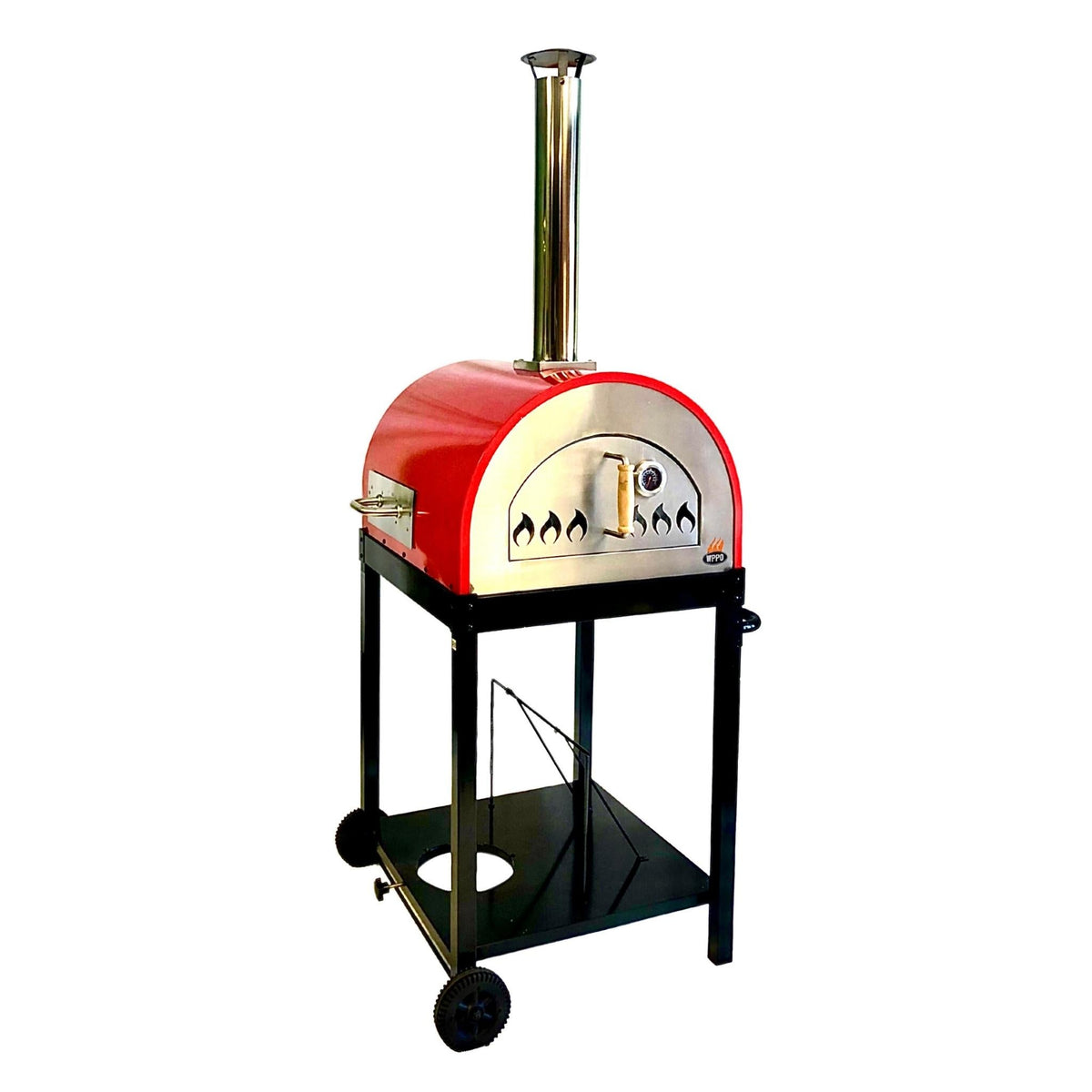 Traditional 25" Dual Fueled Pizza Oven With Gas Attachment- Wood and Gas Powered - Home Outpost Supply