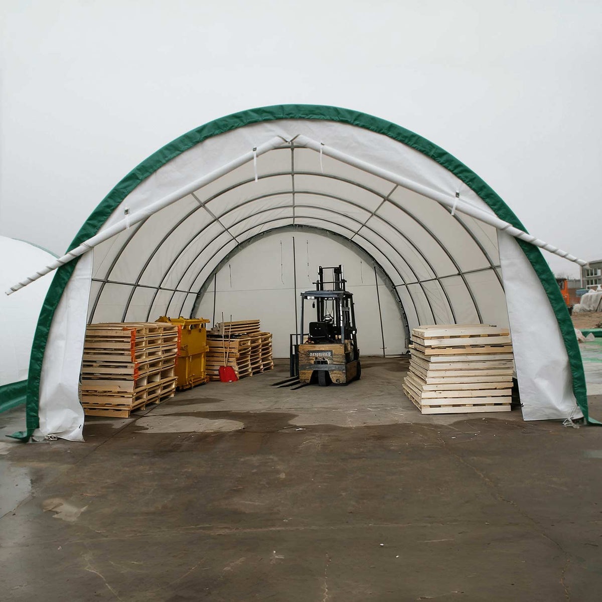W20'xL30'xH12' Single Truss Arch Storage Shelter - Home Outpost Supply