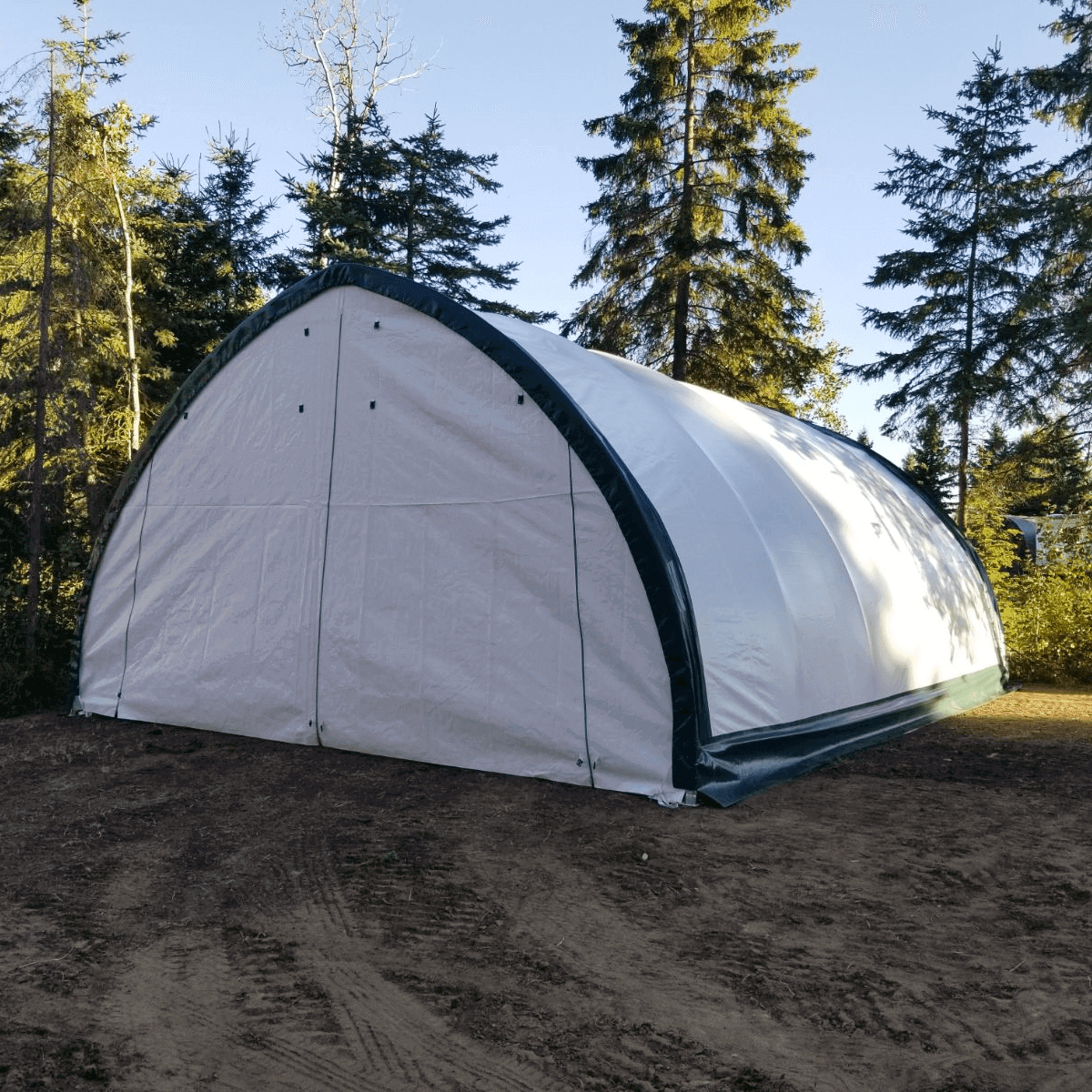 W20'xL30'xH12' Single Truss Arch Storage Shelter - Home Outpost Supply
