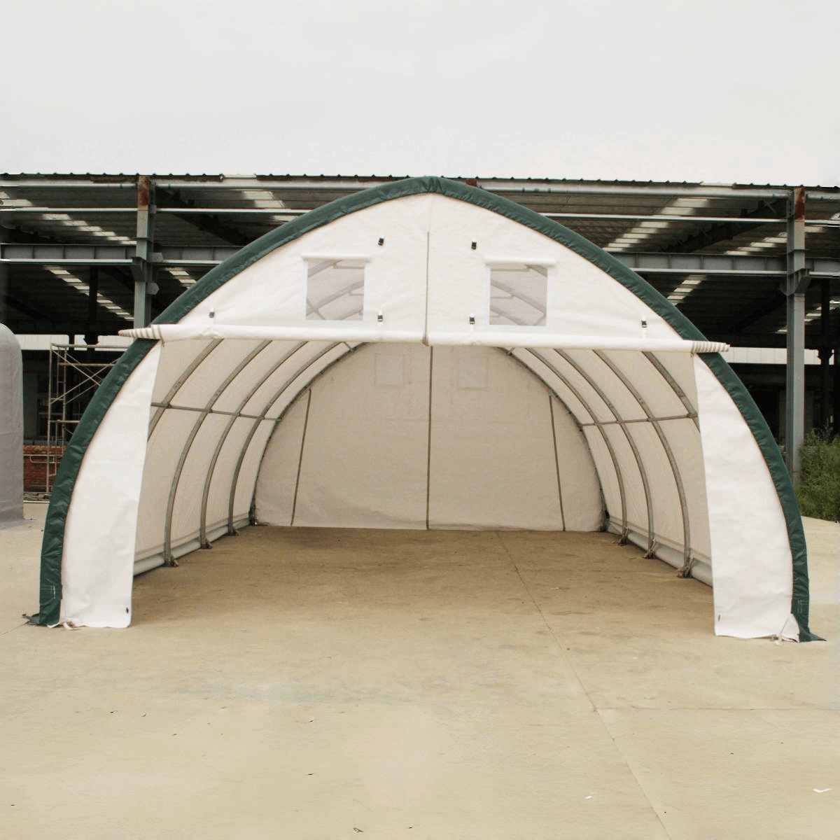 W20'xL30'xH12' Single Truss Arch Storage Shelter - Home Outpost Supply