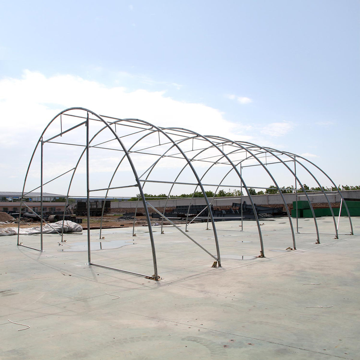 W40'xL80'xH20' Single Truss Arch Storage Shelter - Home Outpost Supply