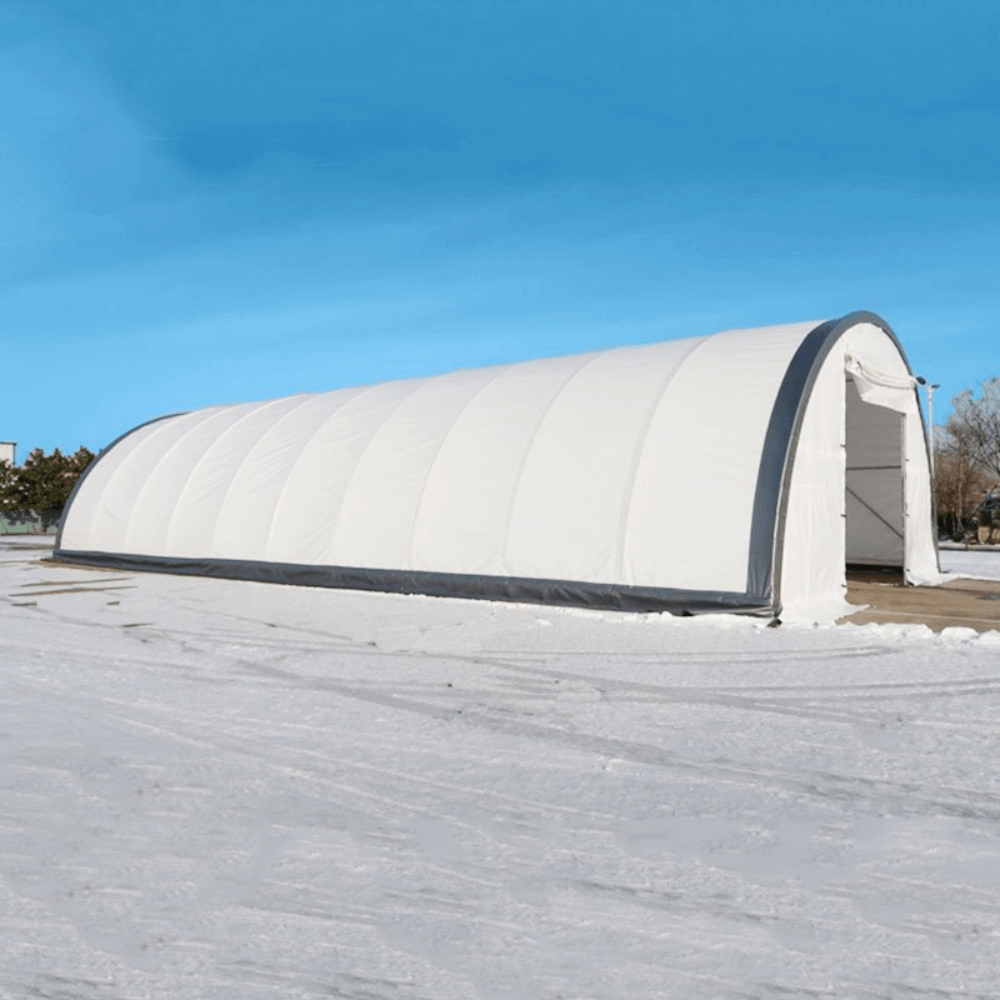W40'xL80'xH20' Single Truss Arch Storage Shelter - Home Outpost Supply