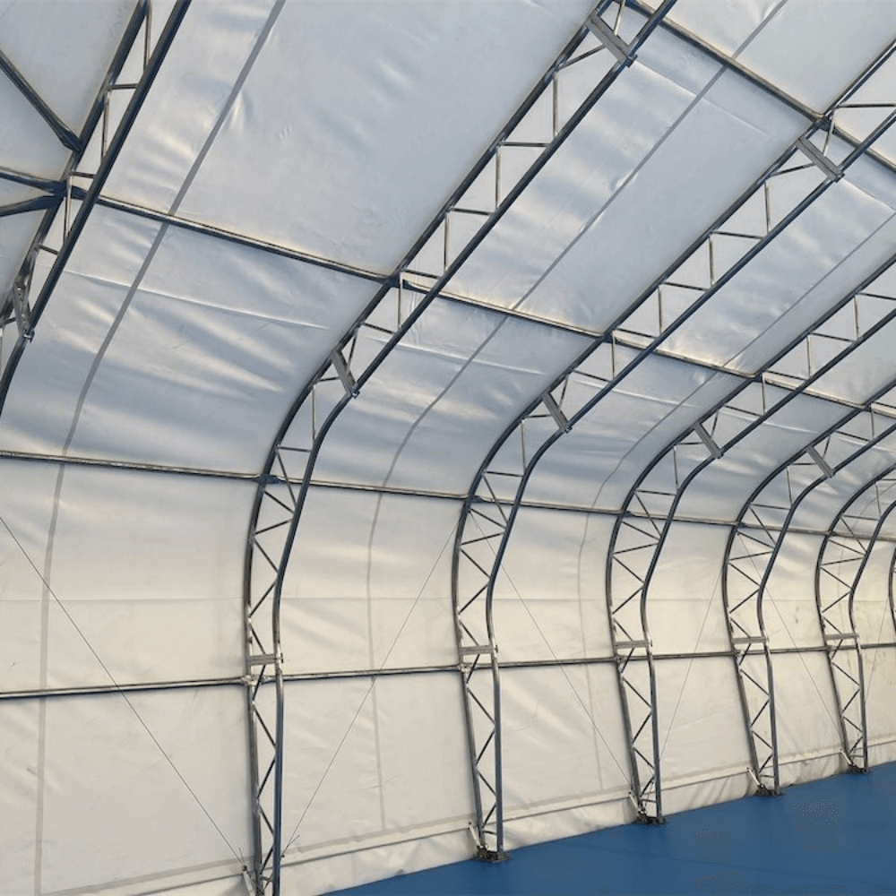 W50'xL80'xH23' Double Truss Storage Shelter - Home Outpost Supply