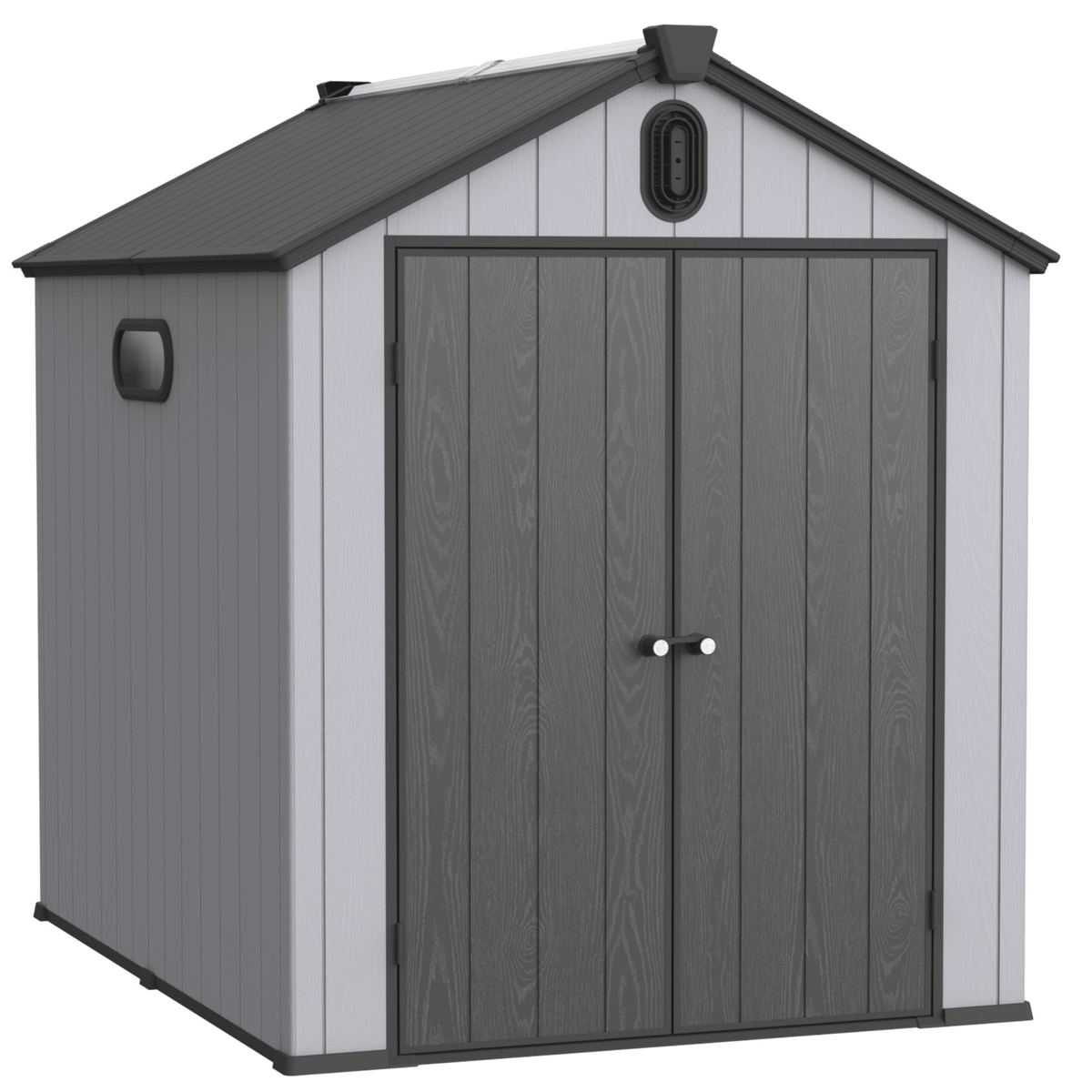 XWT012 6*8ft plastic storage shed for backyard garden big spire Tool storage - Home Outpost Supply