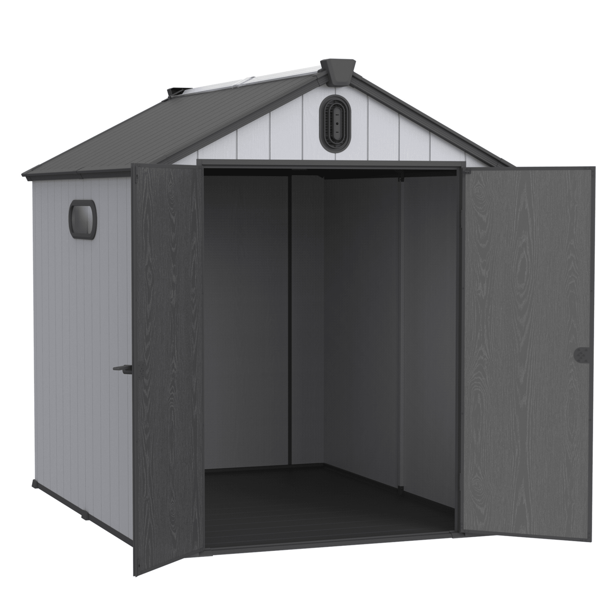 XWT012 6*8ft plastic storage shed for backyard garden big spire Tool storage - Home Outpost Supply
